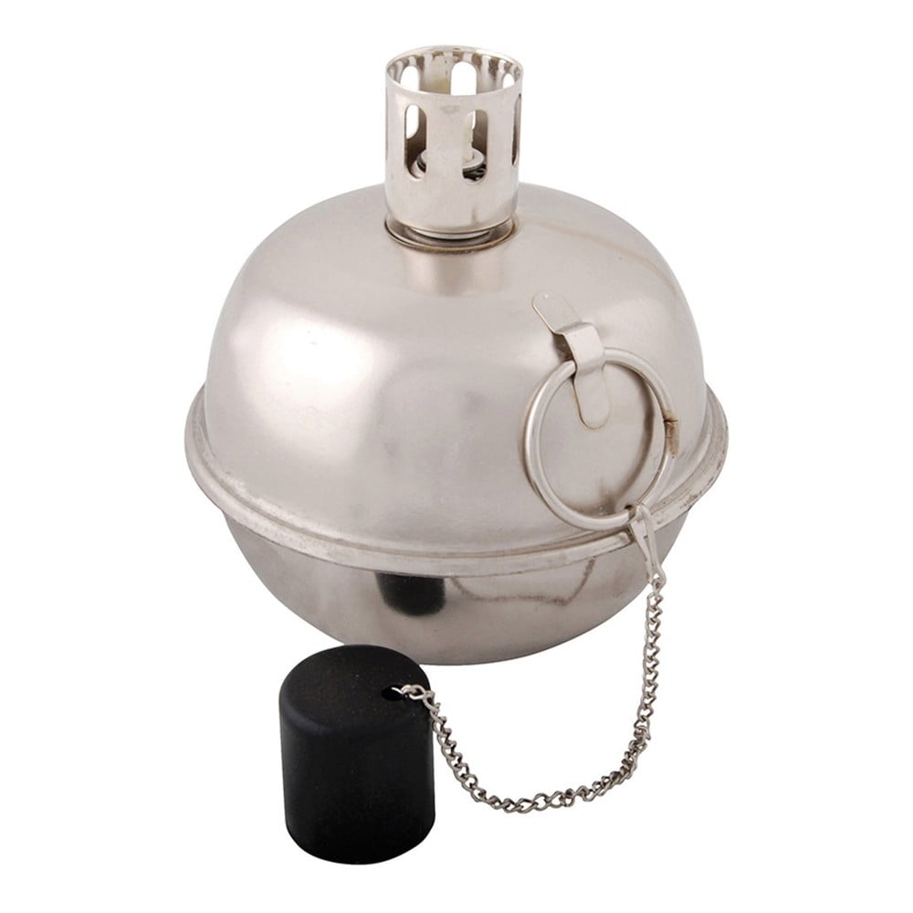 Chromowana lampa oliwna Ego Dekor Camping, ⌀ 20 cm