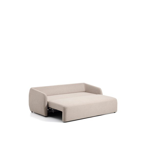 Beżowa rozkładana sofa z tkaniny szenilowej 218 cm Laira – Kave Home-image-3