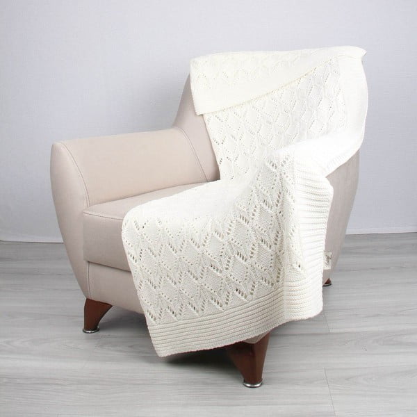 Jasnokremowa bawełniana narzuta Homemania Decor Jennifer, 130x170 cm-image-1