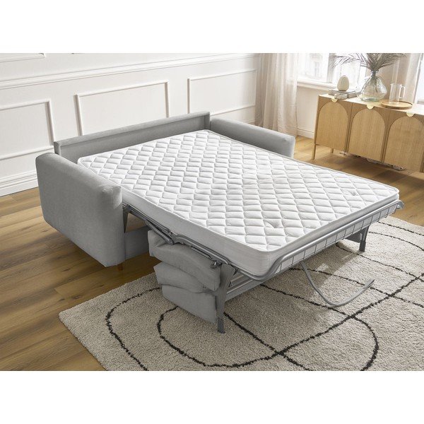 Szara rozkładana sofa do spania 220 cm Cocoone – Bobochic Paris-image-1