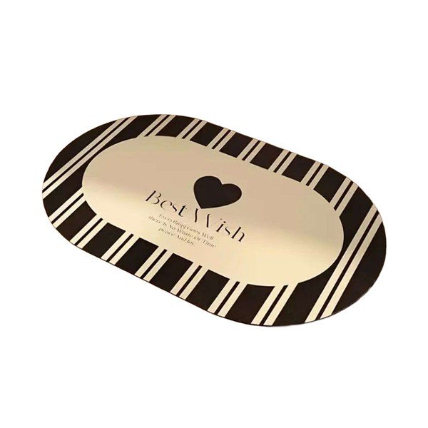 Czarny/kremowy dywanik łazienkowy 60x100 cm Best Wish – Foutastic