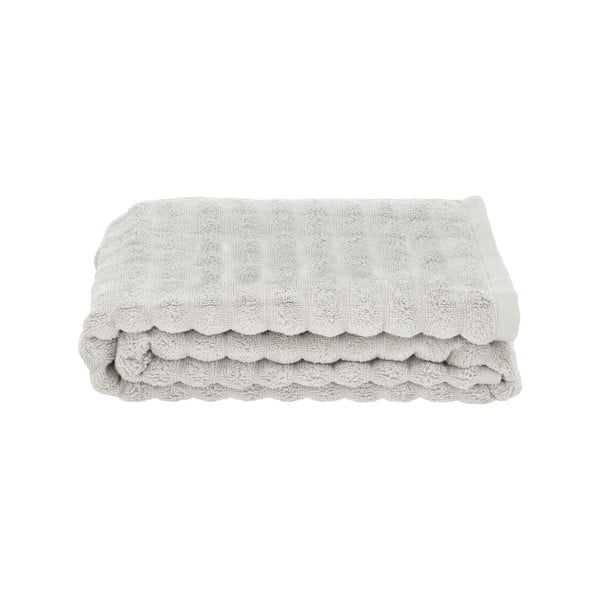 Jasnoszary bawełniany ręcznik kąpielowy 70x140 cm Inu – Zone