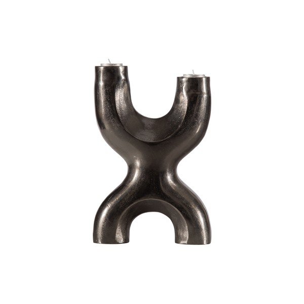 Czarny metalowy świecznik WOOOD Don X-image-1