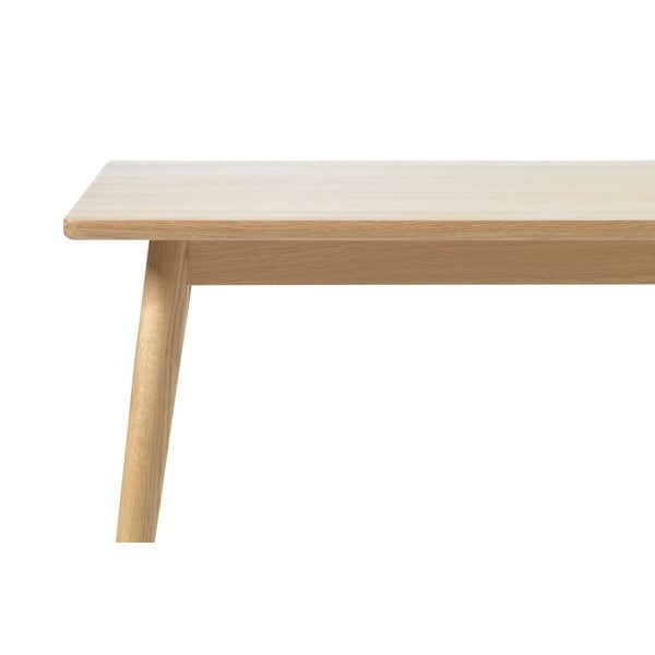 Rozkładany stół z blatem w dekorze dębu w naturalnym kolorze 150x90 cm Barrali – Unique Furniture-image-3