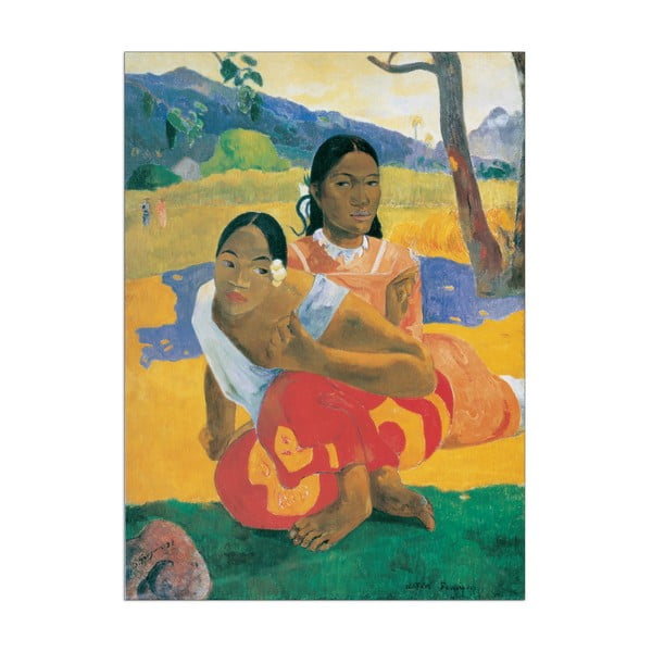 Obraz Paul Gauguin - Kiedy wyjdziesz za mąż?, 73x100 cm
