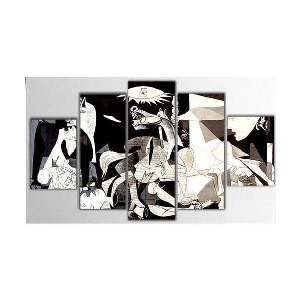 Pięcioczęściowy obraz Drake, 100x60 cm