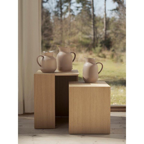 Brzoskwiniowy plastikowy dzbanek termos 1 l Amphora – Stelton-image-2