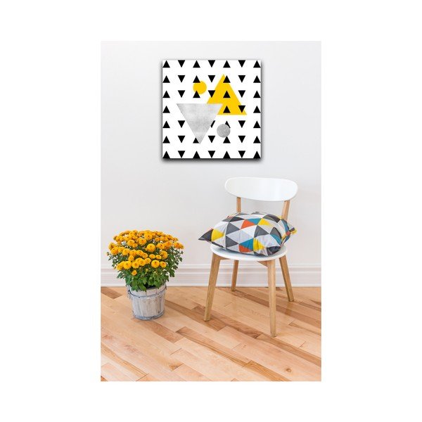 Obraz Canvas Framework Triangles, 50x50 cm-image-1