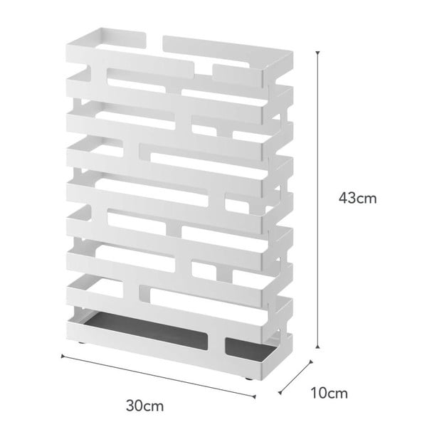 Biały parasolnik YAMAZAKI Brick, szer. 30 cm-image-3