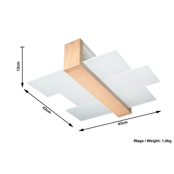 Lampa sufitowa Sollux Leda Natural-image-2