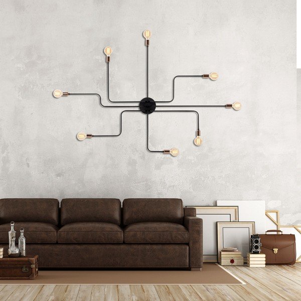 Kinkiet w czarno-brązowym kolorze Truva – Opviq lights-image-1