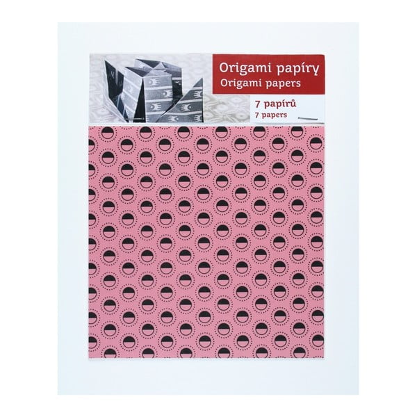 Czarno-różowe
  papiery origami Calico
