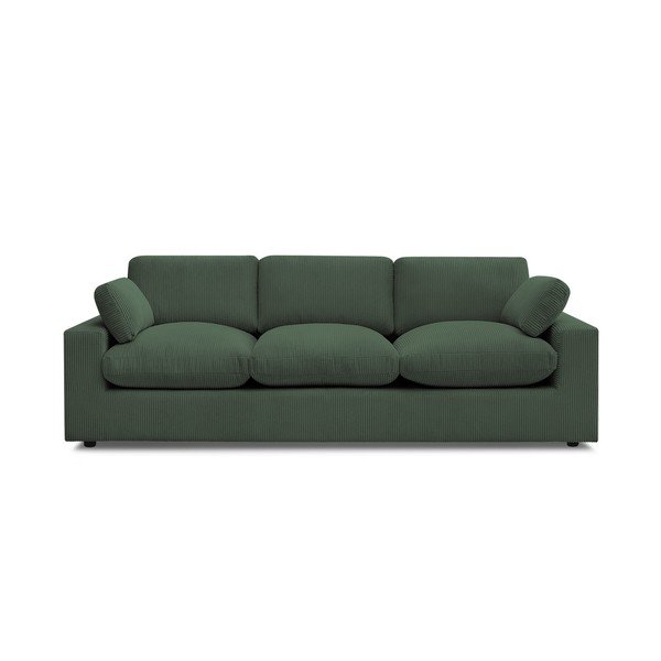 Zielona sztruksowa sofa 250 cm Belair – Bobochic Paris