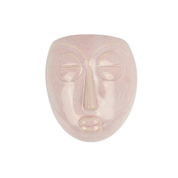 Różowa doniczka ścienna PT LIVING Mask, 16,5x17,5 cm
