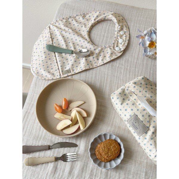 Beżowe silikonowe talerze dla dzieci zestaw 2 szt. ø 18,5 cm Earth – Cam Cam Copenhagen-image-1