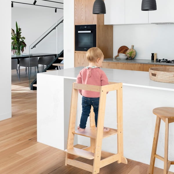 Bambusowy pomocnik kuchenny dla dzieci w naturalnym kolorze – Roba-image-2