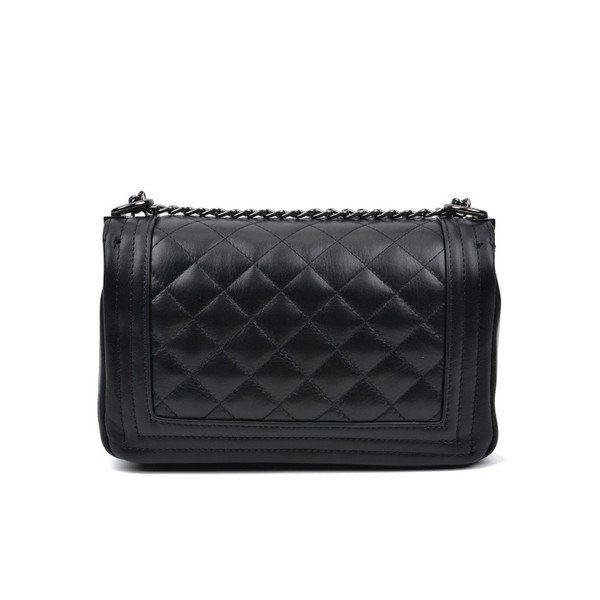 Czarna skórzana torebka Anna Luchini Masika-image-1