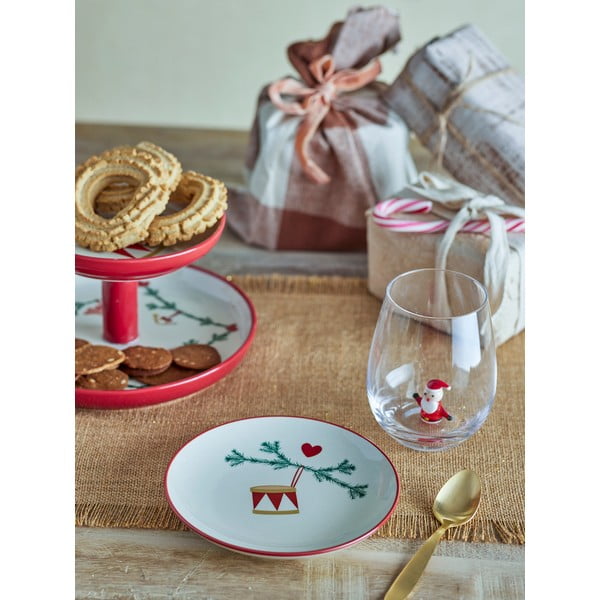 Kremowe kamionkowe talerze deserowe ze świątecznym motywem zestaw 2 szt. ø 16 cm Yule – Bloomingville-image-1