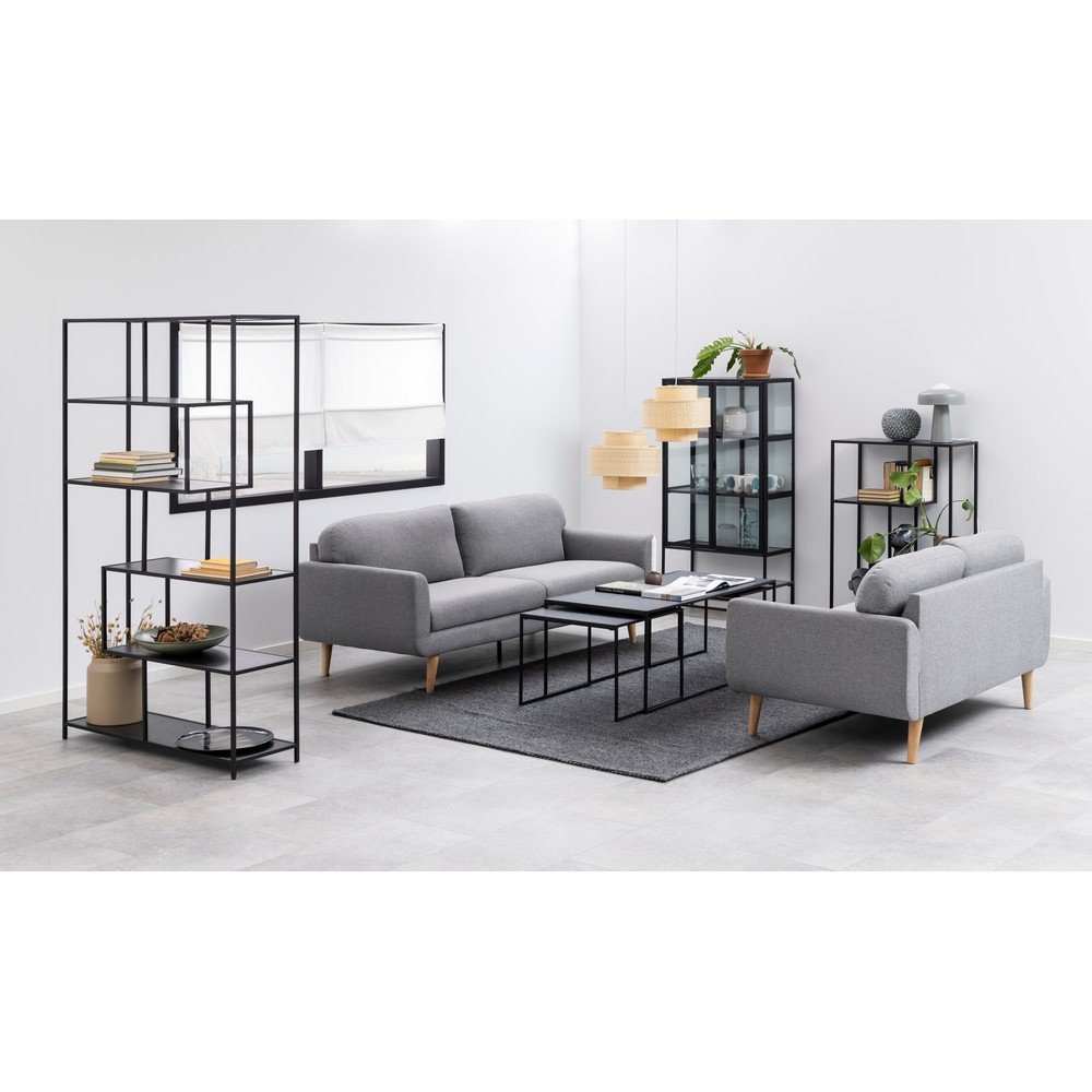 Stoliki z blatem w dekorze marmuru w kolorze matowej czerni zestaw 3 szt. 60x120 cm Infinity – Actona (zdjęcie 8)