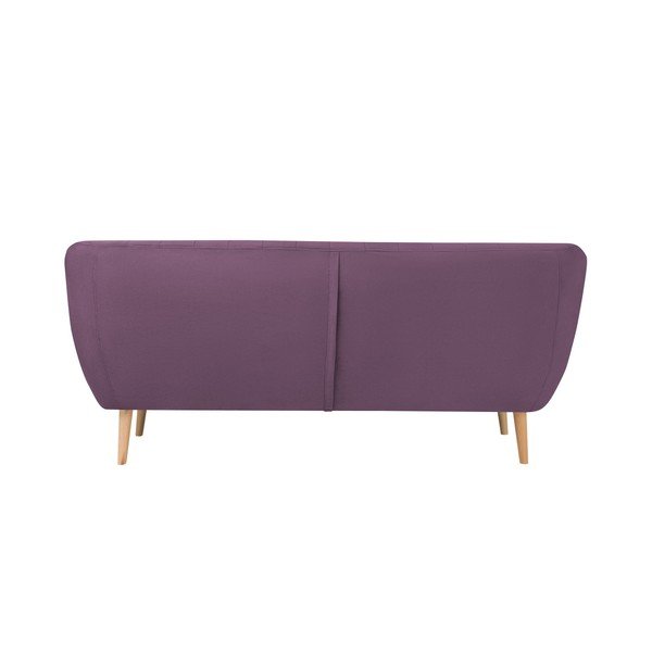 Fioletowa aksamitna sofa Mazzini Sofas Sardaigne, 188 cm-image-3