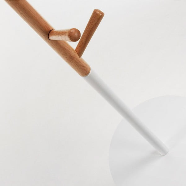 Biały wieszak stojący Kave Home Bren-image-1