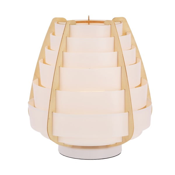 Biała lampa stołowa (wysokość 27 cm) Nagoja – Candellux Lighting-image-4