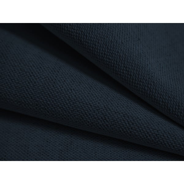 Ciemnoniebieskie tapicerowane łóżko dwuosobowe ze schowkiem/bez zagłówka ze stelażem 140x200 cm Susan – Micadoni -image-4