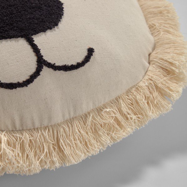 Beżowa bawełniana poszewka na poduszkę dziecięcą Kave Home Uriana, ø 45 cm-image-1