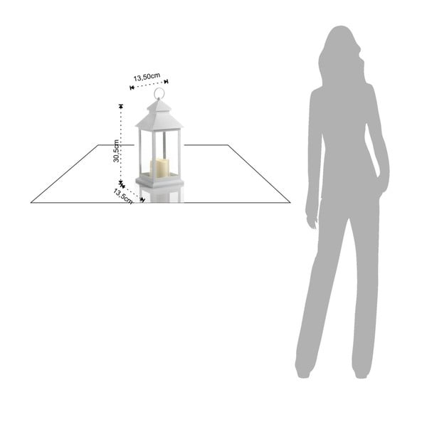 Biały lampion dekoracyjny LED odpowiedni na zewnątrz Tomasucci Lante-image-2