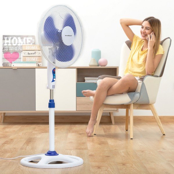 Biały wentylator InnovaGoods, ø 40 cm-image-3