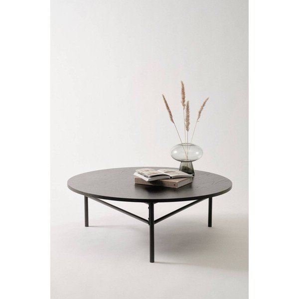 Czarny metalowy okrągły stolik ø 100 cm Valley – Jotex-image-2