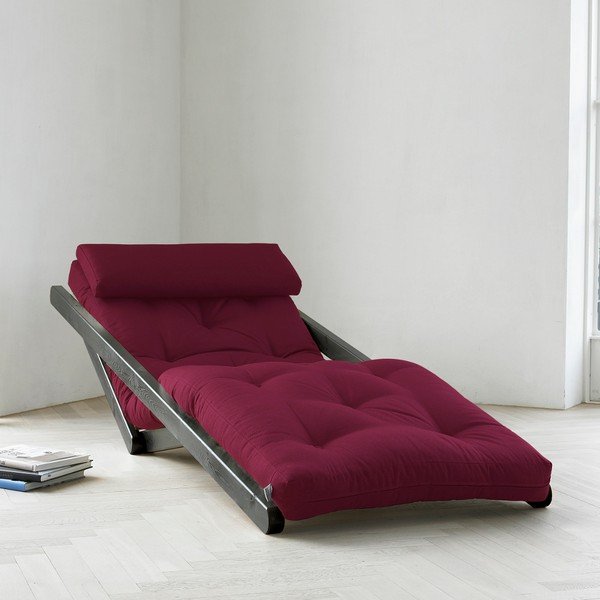 Szezlong Karup Figo, Wenge/Bordeaux, 70 cm-image-1