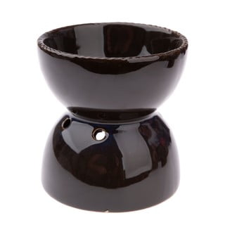 Ciemnobrązowa ceramiczna lampka aromatyczna Dakls, wys. 11,5 cm