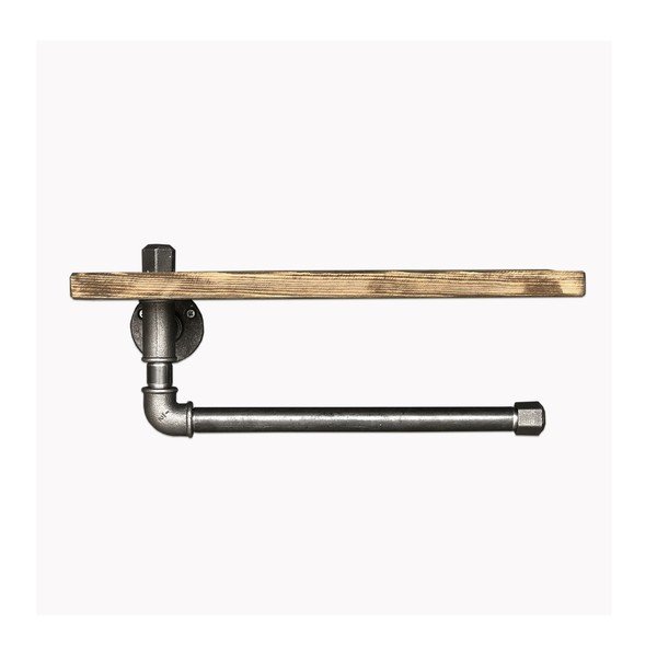 Półka drewniana z uchwytem Raffio Pipe-image-3