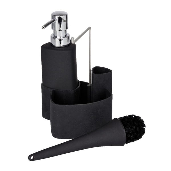 Czarny zestaw do mycia naczyń Wenko Empire, 250 ml-image-1