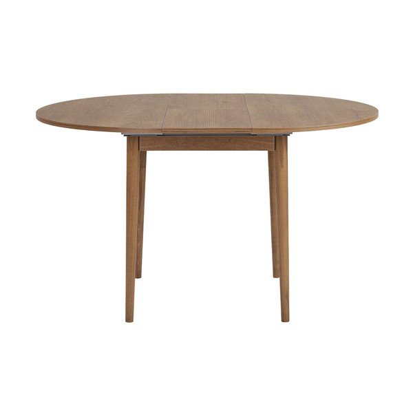 Okrągły rozkładany stół z dodatkowym blatem w dekorze dębu ø 100 cm Viona – Kalune Design-image-4