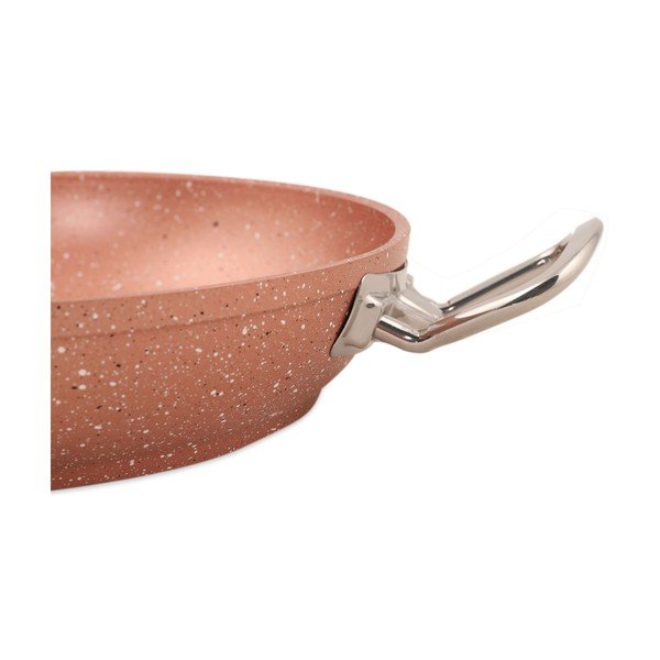 Różowa aluminiowa patelnia Güral Porselen Classic, ø 22 cm-image-3