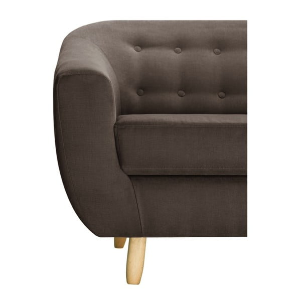 Kasztanowa sofa 3-osobowa Jalouse Maison Vicky-image-4