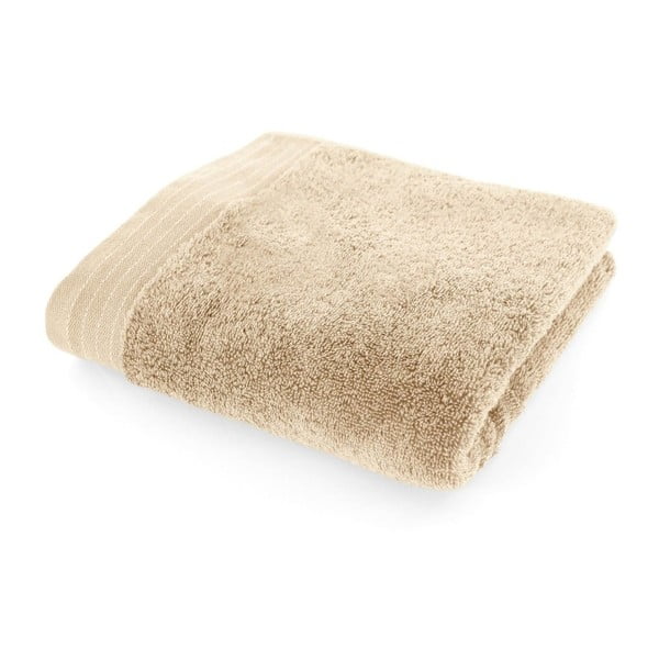 Beżowy ręcznik bawełniany Fred, 50x90 cm