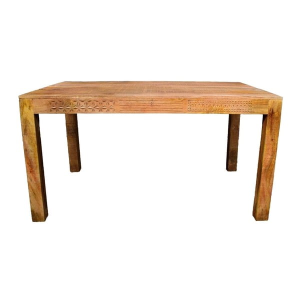 Stół z litego drewna mango Massive Home Ella, 90x140 cm