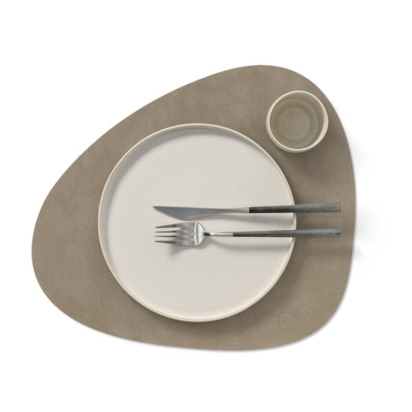 Mata stołowa ze skóry ekologicznej 37x44 cm Curve L Nupo – LIND DNA-image-2