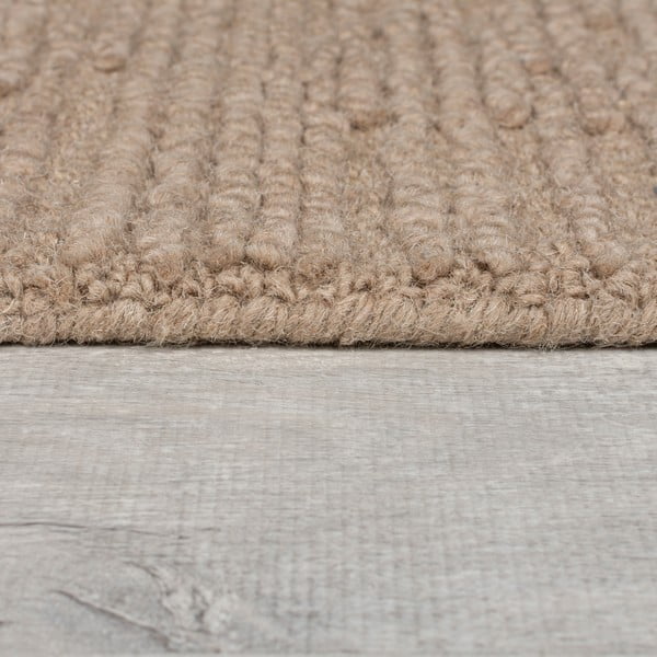 Beżowy wełniany dywan tkany ręcznie 120x170 cm Harris Boucle – Flair Rugs-image-4