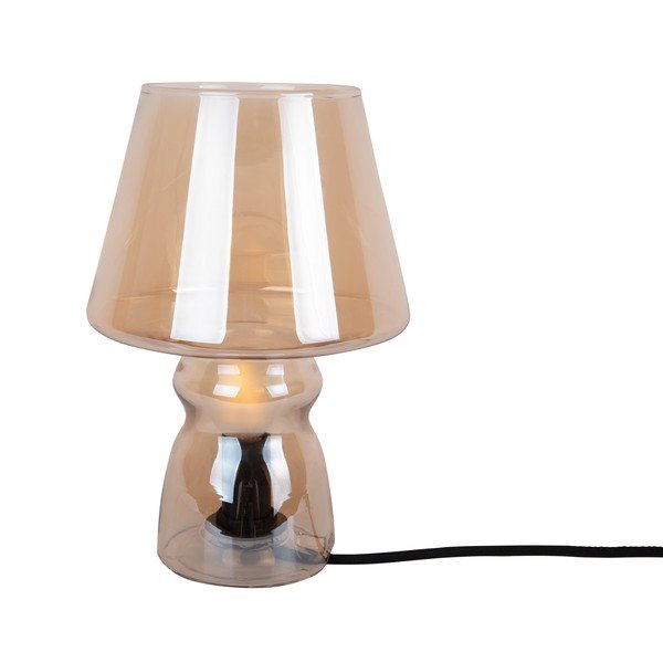 Brązowa szklana lampa stołowa Leitmotiv Classic Glass, ø 16 cm-image-2