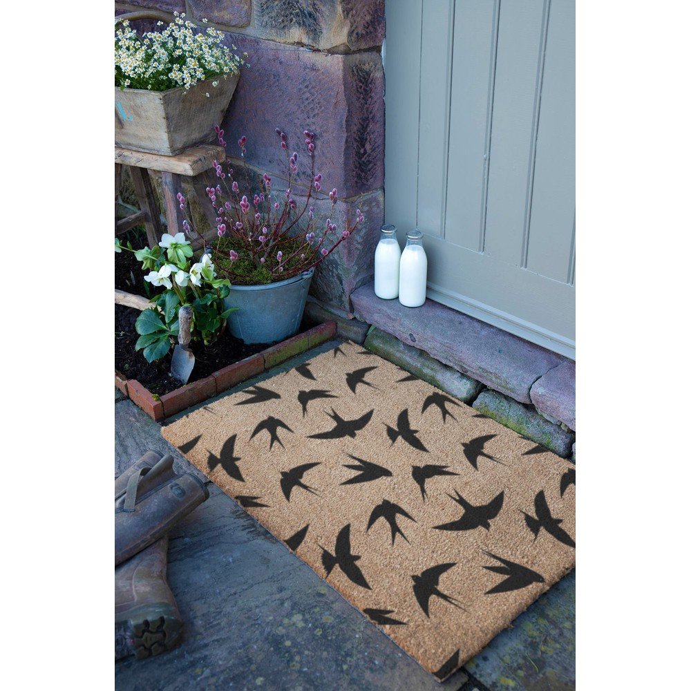 Wycieraczka z włókna kokosowego 60x90 cm Swallows – Artsy Doormats (zdjęcie 9)