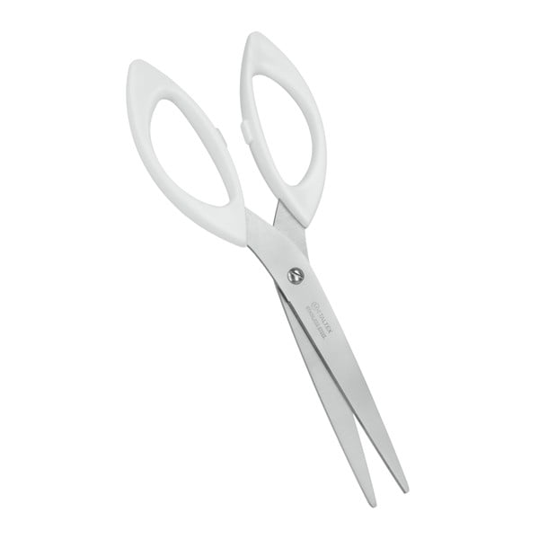 Białe nożyczki ze stali nierdzewnej Metaltex Scissor, dł. 21 cm