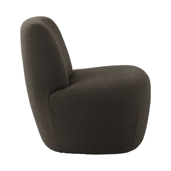 Szarobrązowy fotel z materiału bouclé Ada – Leitmotiv-image-2