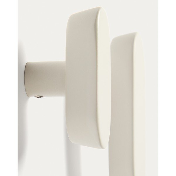 Kremowe ścienne haczyki zestaw 2 szt. z litego drewna bukowego Arely – Kave Home-image-2