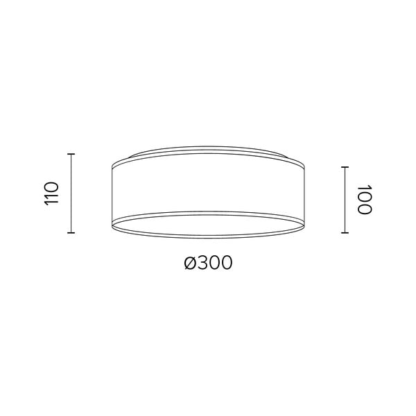 Lampa sufitowa z naturalnego forniru w kolorze drewna orzechowego Sotto Luce TSURI, ⌀ 30 cm-image-2