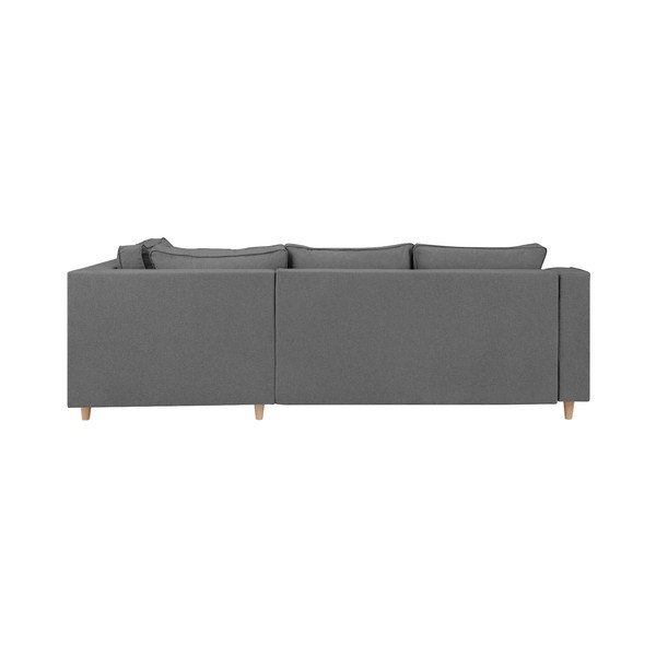 Szara rozkładana 4-osobowa sofa Mazzini Sofas Jonquille, prawostronna-image-3