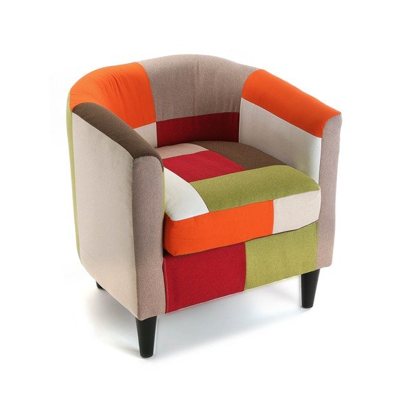 Fotel Versa Red Patchwork